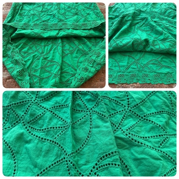 CAbi Cottagecore Gemma Green Eyelet Blouse Sleeveless Tank Top 5036 size medium - Picture 7 of 16